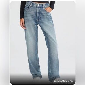 Aeropostale light blue button fly denim 90’s baggy